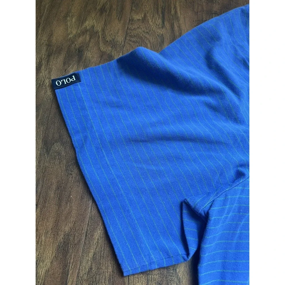 Polo Ralph Lauren Golf Men's SOFT Short Sleeve Button Polo Shirt Size Large Blue